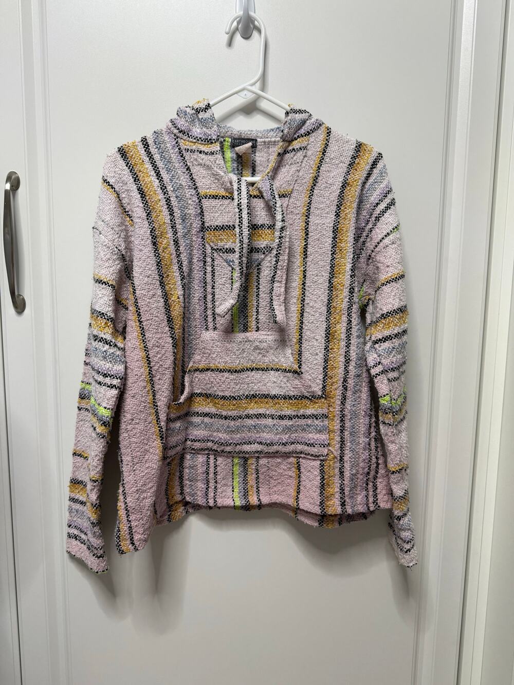 Earthbound Trading Co. Women's Baja Fair Isle Pattern Casual Hoodie Molina S